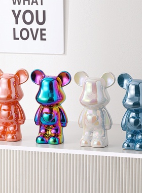 爆款网红款暴力熊摆件家居饰品客厅酒柜电视柜装饰摆摊套圈玩具