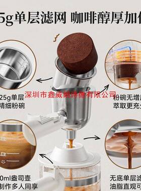 sapoudrEA09赛普达咖啡机家用小型意式半全自动公美式煮咖啡机