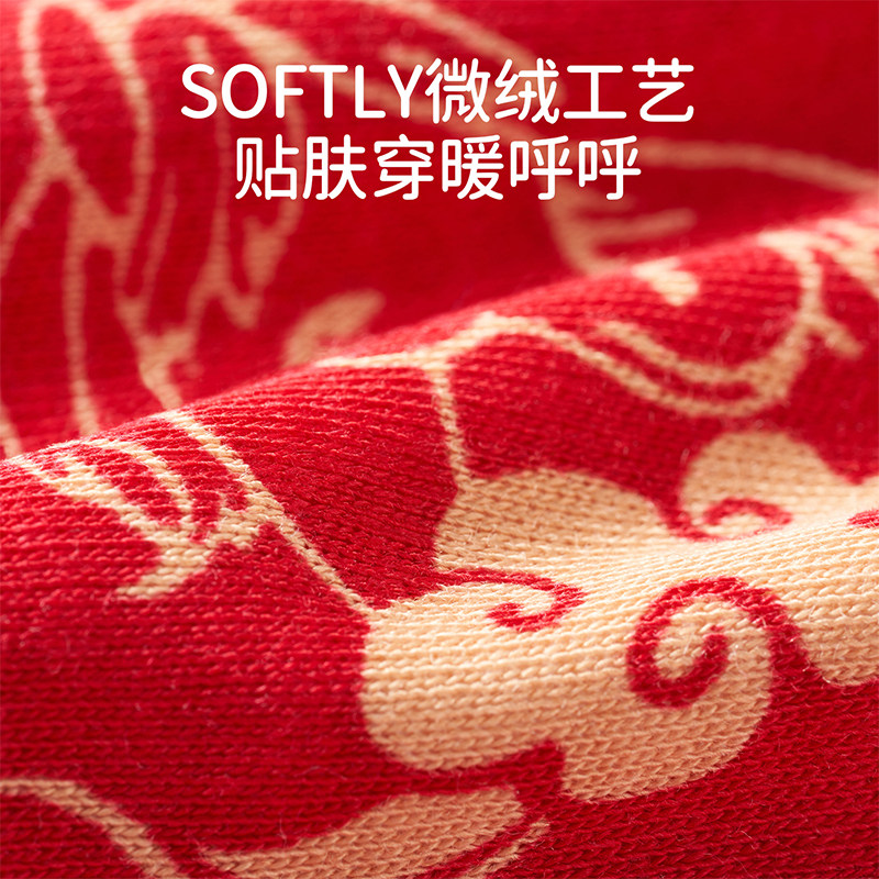 欧孕宝宝衣服婴儿秋冬连体衣红色喜庆加厚保暖周岁哈衣新生儿爬服