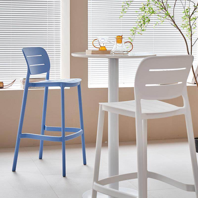 北欧设计师吧台椅现代简约轻奢塑料吧椅可叠放网红酒吧户外高脚凳,淘宝优惠券,粉丝福利购,淘宝优惠卷