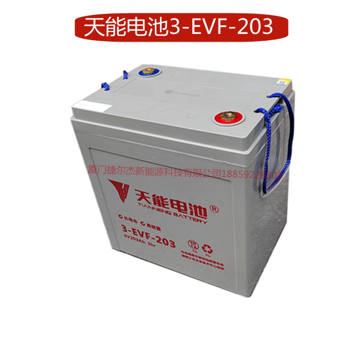 天能3-EVF-200游览车6V200AH新能源铅酸电池洗地机原装以旧换新 - 图1