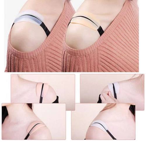 硅胶肩带防滑神器文胸内衣肩带防侧滑贴防溜肩防掉无痕减压隐平底 - 图1