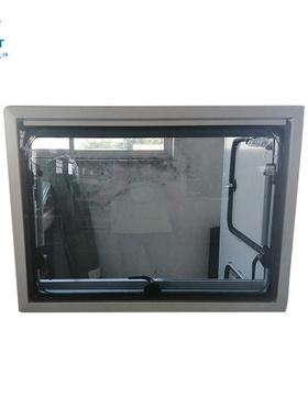 明斯特房车配件房车门汽车车窗银色边框房车直角双层外推窗