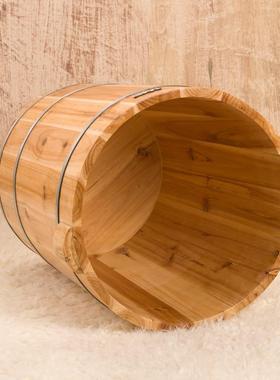 Z45CM高杉木足浴木桶泡脚木桶洗脚盆洗脚桶泡脚盆木桶L