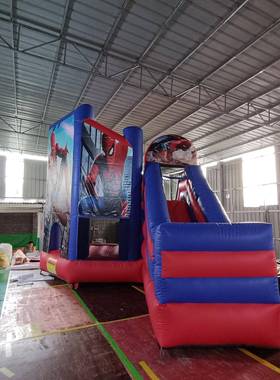 儿童家用室内室外游乐园跳床滑梯泳池充气蹦床城堡蜘蛛侠跳床城堡