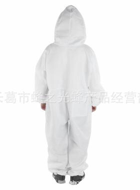 防护设备蜂衣白色防蜂衣加厚连体棉布蜜蜂防护服连体防蜂服