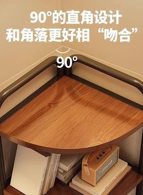 角柜墙角拐角置物架一体靠墙客厅角落三角柜子厨房卧室多用转角柜