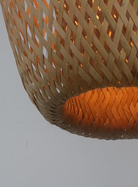 日式竹编灯笼竹子中式复古民宿大排档茶室火锅店客栈竹艺竹编吊灯