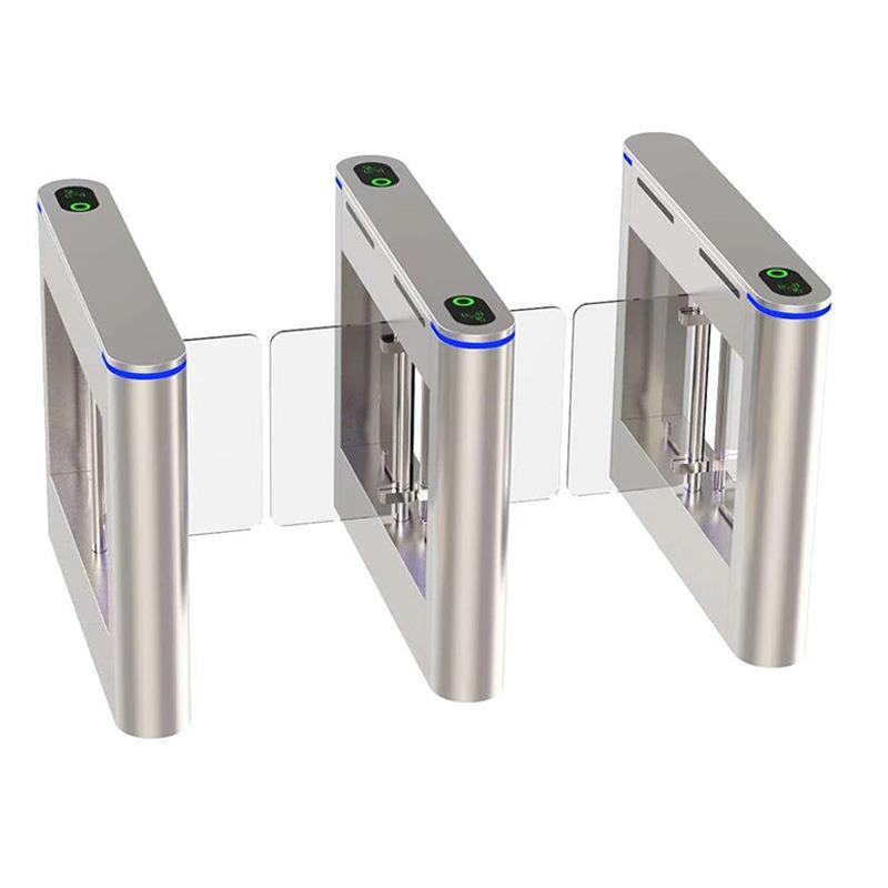 Small swing gate swipe card attendance face recognition construction site community tripod turnstile supermarket pedestrian passage door wing gate machine