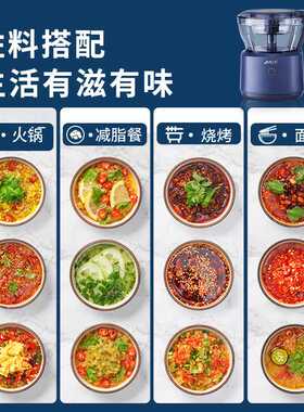 美之扣插电厨房电动绞肉机绞蒜器辅食器双刀蒜泥器切菜器多功能