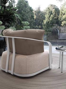 户外休闲沙发庭院北欧别墅花园工程塑铝简约高端阳台露天家具