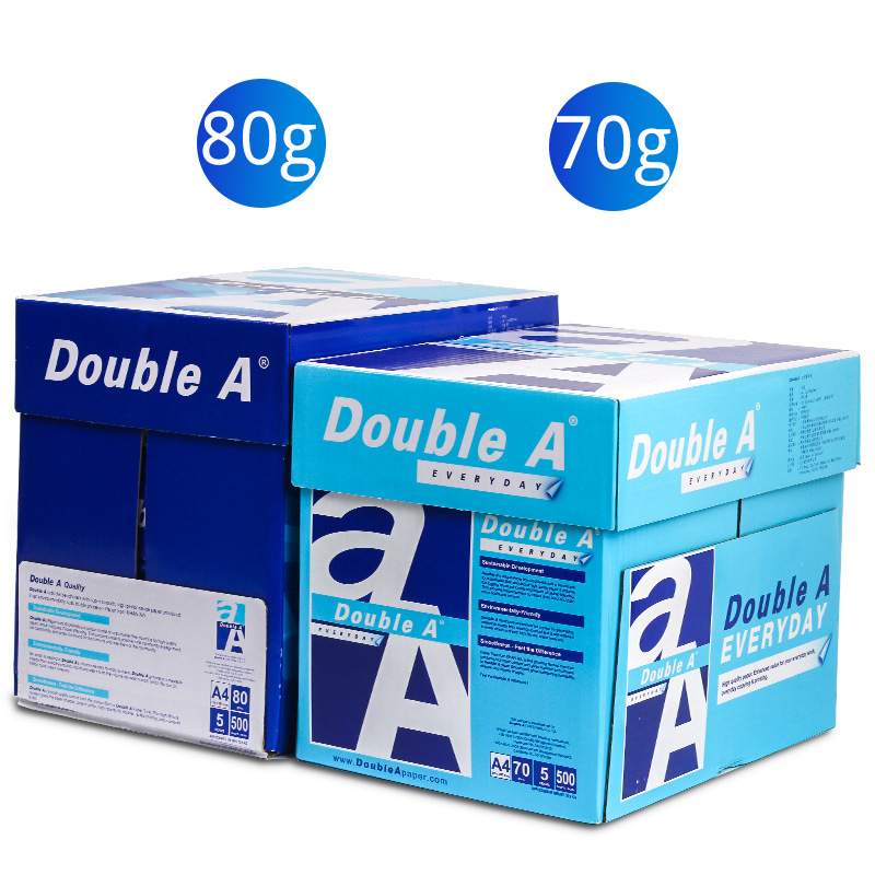 DoubleA达伯埃A4A3复印纸打印纸80g70g5包装白纸草稿广东整箱 - 图1