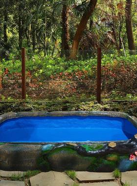 流水喷泉风水鱼轮阳台鱼家用TM595861养龟养缸摆庭院假山池造景装