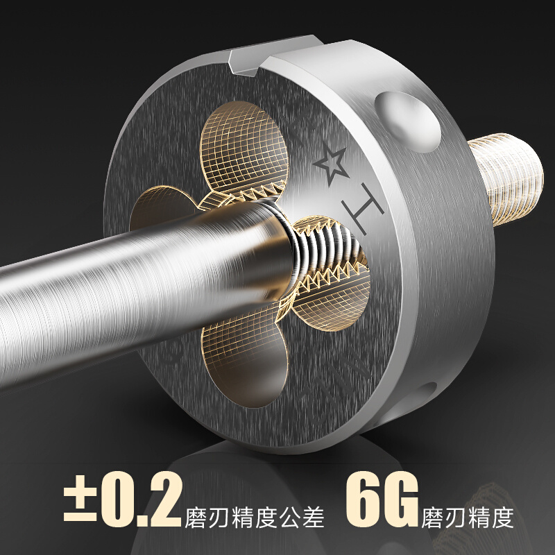 上工圆板牙圆形板牙元板牙螺纹丝锥扳手架M5M6M8M10M12M20不锈钢