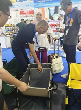 可升降摆地摊双层夜市营地车推车便携露营折叠聚拢儿童可坐可后开