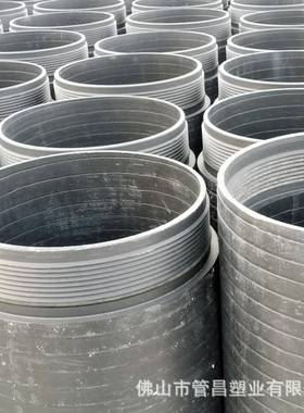 自锁式pe顶拉管12.5KN柔性密封聚乙烯排污顶管800实壁缠绕管