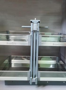 多功能转角拉篮厨房橱柜旋转拐角小怪物全拉出抽屉式收纳置物架