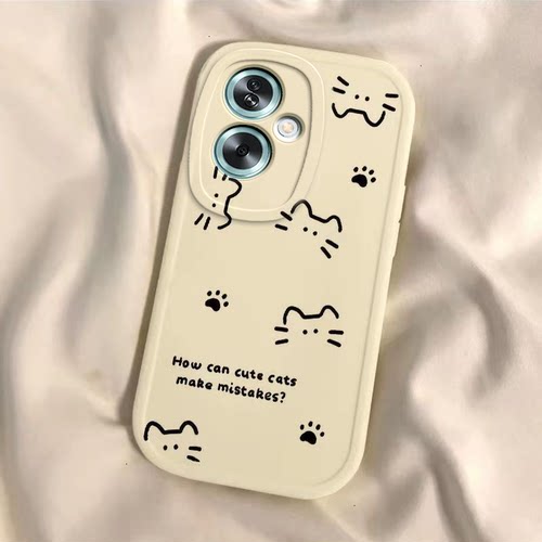 适用oppoA2手机壳A2x新款A2pro硅胶PJU110套PJS110全包oppa2M防摔5G外壳opopa线条猫咪opa0pp0ppoA女opρoa款 - 图3