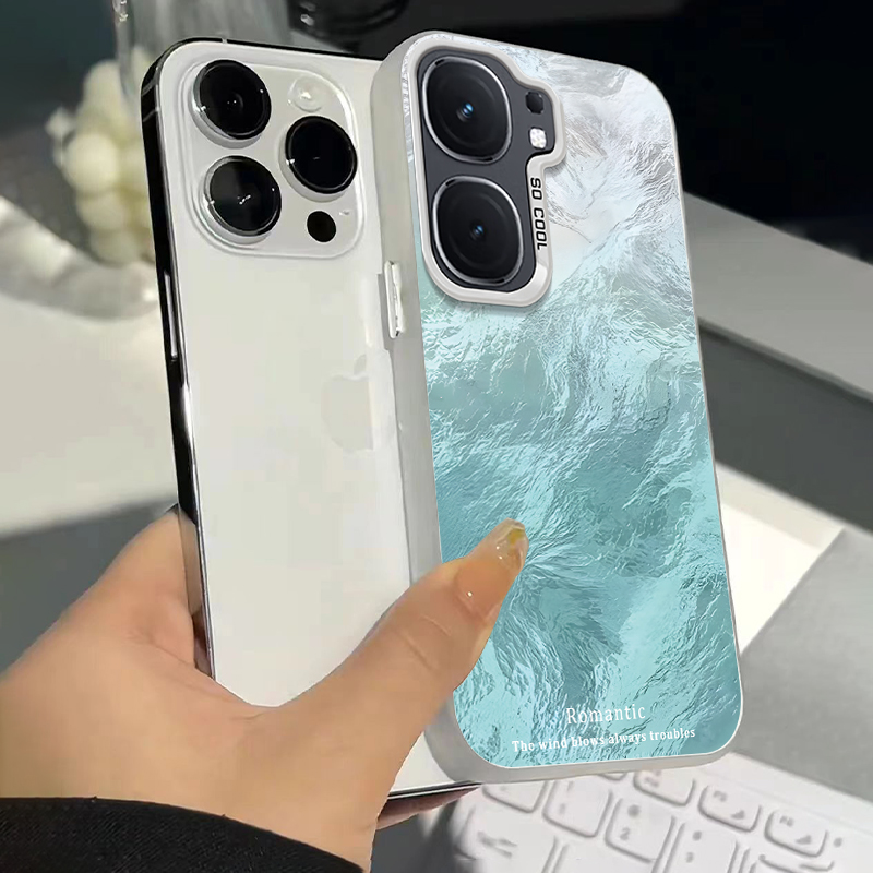 适用iqooneo9/8pro手机壳10vivoiqooneo5元气冰川蓝ipooneo6se全包防摔iq00neo7硬icooneo3新款高级感noe男女 - 图1