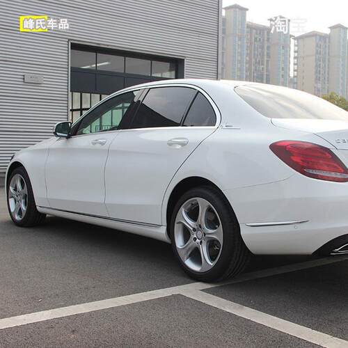 适用于奔驰C级C260L C200车门饰条C180车身侧裙C300装饰亮条W205 - 图2
