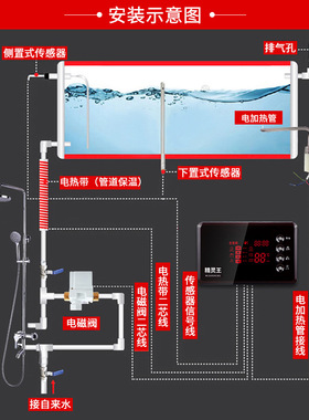 太阳能热水器控制器显示屏全智能测控仪通用型配件全自动上水仪表