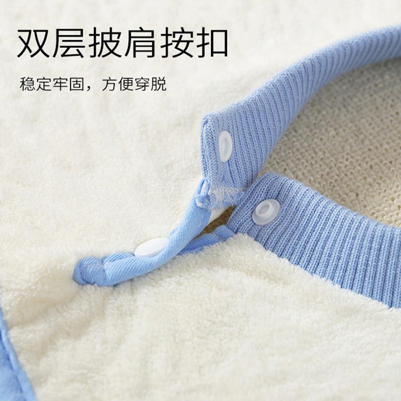 Wash towel, children's waterproof baby bib, infant multifunctional brushing face towel, large