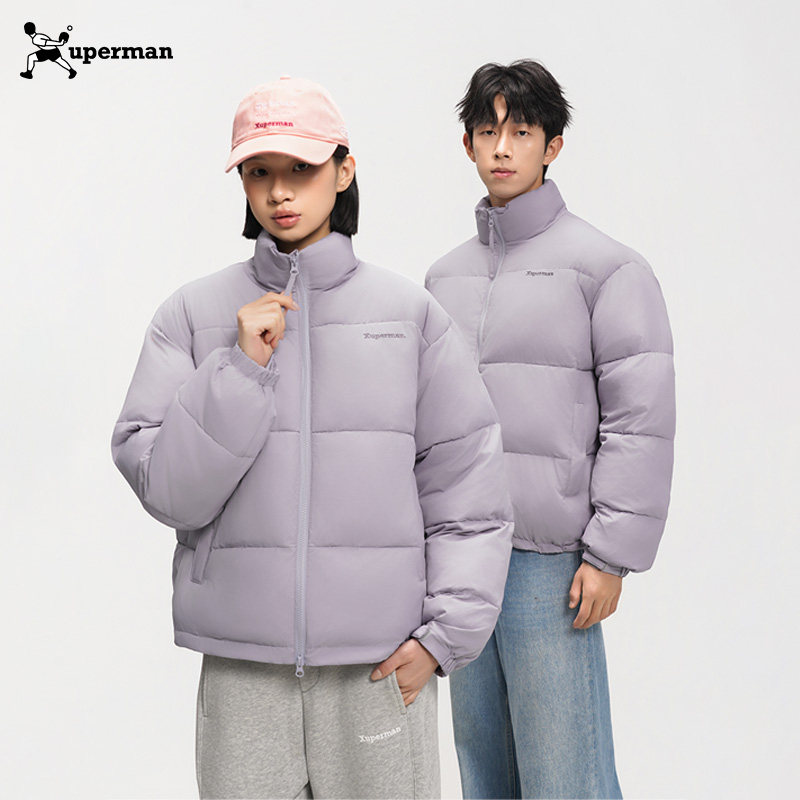 Xuperman轻量化短款立领棉服2025新款冬季防风保暖面包服外套情侣,淘宝优惠券,粉丝福利购,淘宝优惠卷