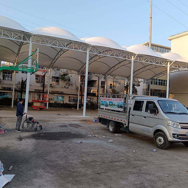厂家供应学校篮球场棚户外篮球篷遮阳雨蓬大型室外体育馆防风顶篷,淘宝优惠券,粉丝福利购,淘宝优惠卷