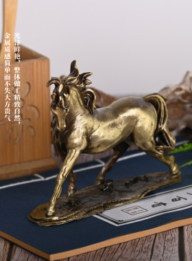 速发车内件件摆到成功 汗血 合金摆马唐马铜工艺品 礼品 摆件