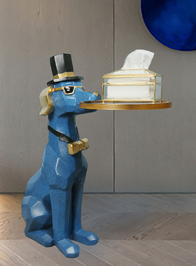 速发迎宾狗创意开礼乔迁新居礼品实用搬新业家物玄关轻奢落地客厅