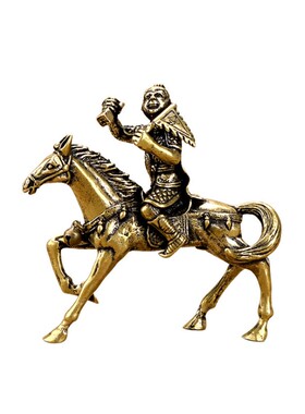 速发纯封件上铜侯摆马马上猴骑马弼马温摆件工艺品礼品