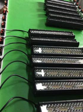 LED12寸长条灯汽摩三排高亮LED车灯汽车led工作灯长条灯