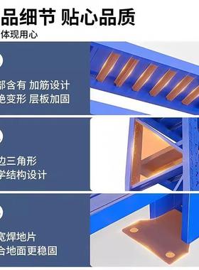 仓库货架多层置物架加厚仓库储物架快递超市地下室重型置物铁架子