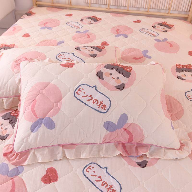 J6DA加厚夹棉床裙单件简约风花卉床罩式纯棉床罩公主风花边床,淘宝优惠券,粉丝福利购,淘宝优惠卷