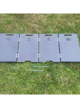 户外挡风板炉具露营卡式炉加厚加高防风罩野外便携可折叠防风板