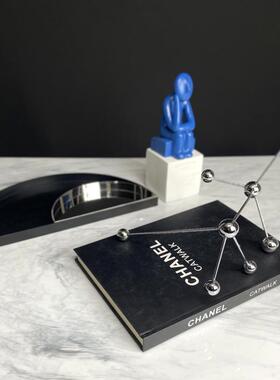 现代简约欧式北欧思考者沉思者人像摆件雕塑样板房售楼处软装饰品