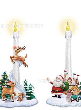 圣诞雪人松鼠新品创意艺术圣诞节日气氛装饰品庭院花园摆设品