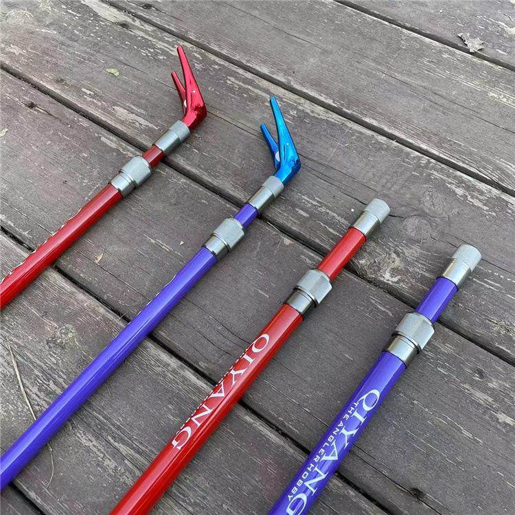 碳素鱼竿支架抄网杆2.1米2.4米2.7米定位伸缩炮台支架捞鱼杆渔具,淘宝优惠券,粉丝福利购,淘宝优惠卷