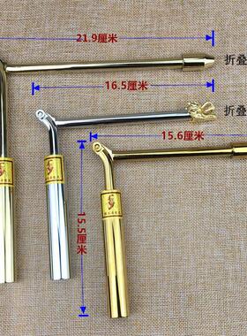 纯铜折叠款龙头寻龙尺高精度专业罗经探测棒水脉仪罗盘摆件指南针