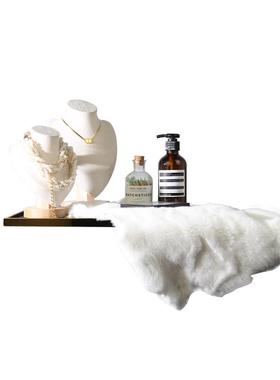 现代简约轻奢样板房衣帽间梳妆台衣柜托盘套件套装装饰摆设道具