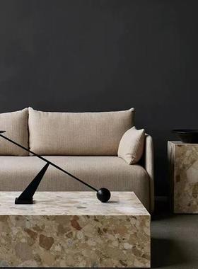 现代极简诧寂黑色烛台创意简约个性几何线条饭厅烛光晚餐浪漫烛台