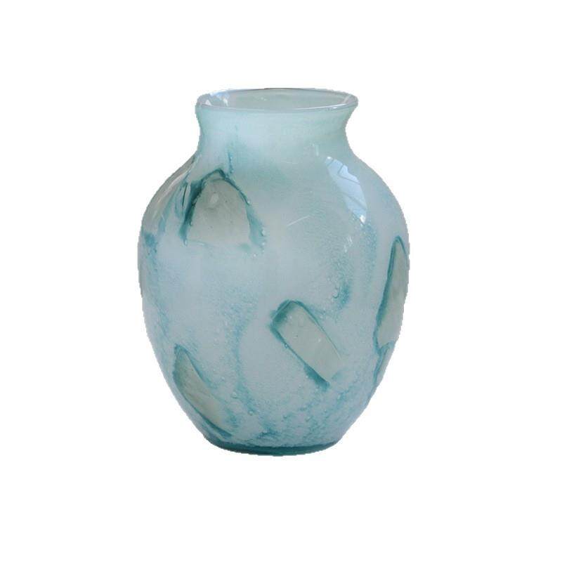 宋代美学蓝云肌理中式轻奢花瓶摆件客厅插花复古琉璃餐桌高级,淘宝优惠券,粉丝福利购,淘宝优惠卷