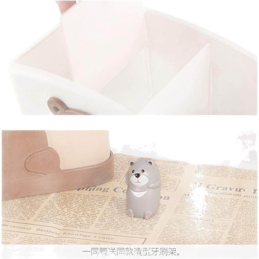 可爱卡通分格收纳盒文具收纳桌面收纳遥控眼镜杂物收纳多功能收纳,淘宝优惠券,粉丝福利购,淘宝优惠卷