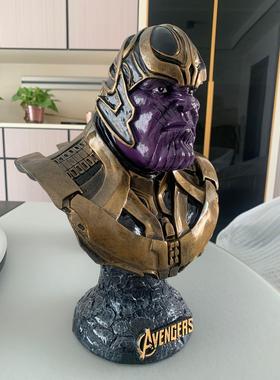 漫威复仇者盟霸胸像反GECAK树脂联雕像灭霸半身灭像装饰摆件派人