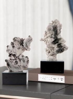 意新中式云山头摆件样板YB-RZ-19间民宿酒禅石柜博古架书柜太湖石