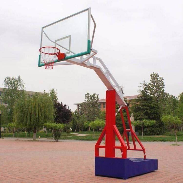 户外篮球架标准成人可移动室外比赛篮球架仿液压室内外家用篮球架 - 图0