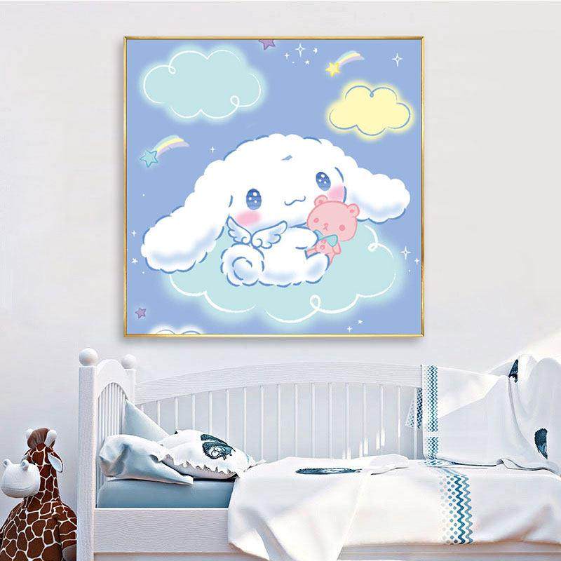 玉桂狗钻石画卡通儿童手工diy十字绣卧室钻石贴画狗钻石绣满钻5d,淘宝优惠券,粉丝福利购,淘宝优惠卷