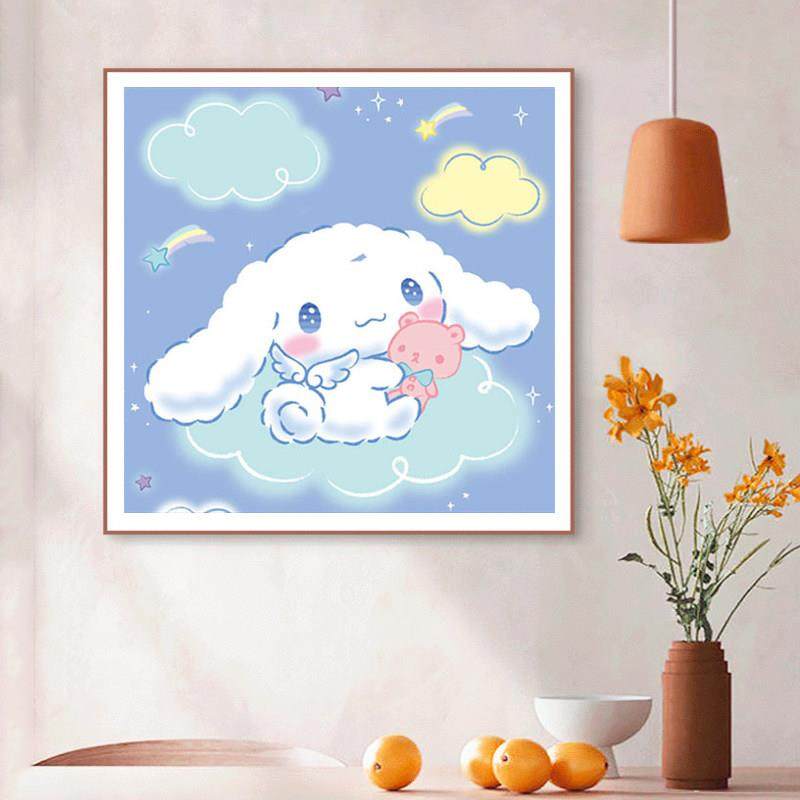 玉桂狗钻石画卡通儿童手工diy十字绣卧室钻石贴画狗钻石绣满钻5d,淘宝优惠券,粉丝福利购,淘宝优惠卷