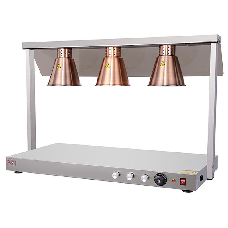 三头食物保温灯上下调温红外线食物保温台酒店自助餐厂家可定制 - 图3