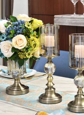 样板装饰金属摆件软装饰品不锈钢工房艺.客厅烛台创意饰品品